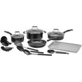 Cuisinart P55-22BK Complete Chef Nonstick Cookware 22 Piece Set,Black (New Open Box)