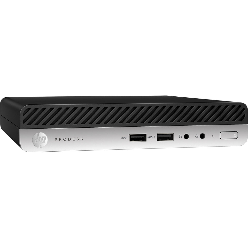HP ProDesk 400 G5 Mini PC 4GB 500GB Core™ i5-9500T 2.2GHz Win10P, Black (New Open Box)