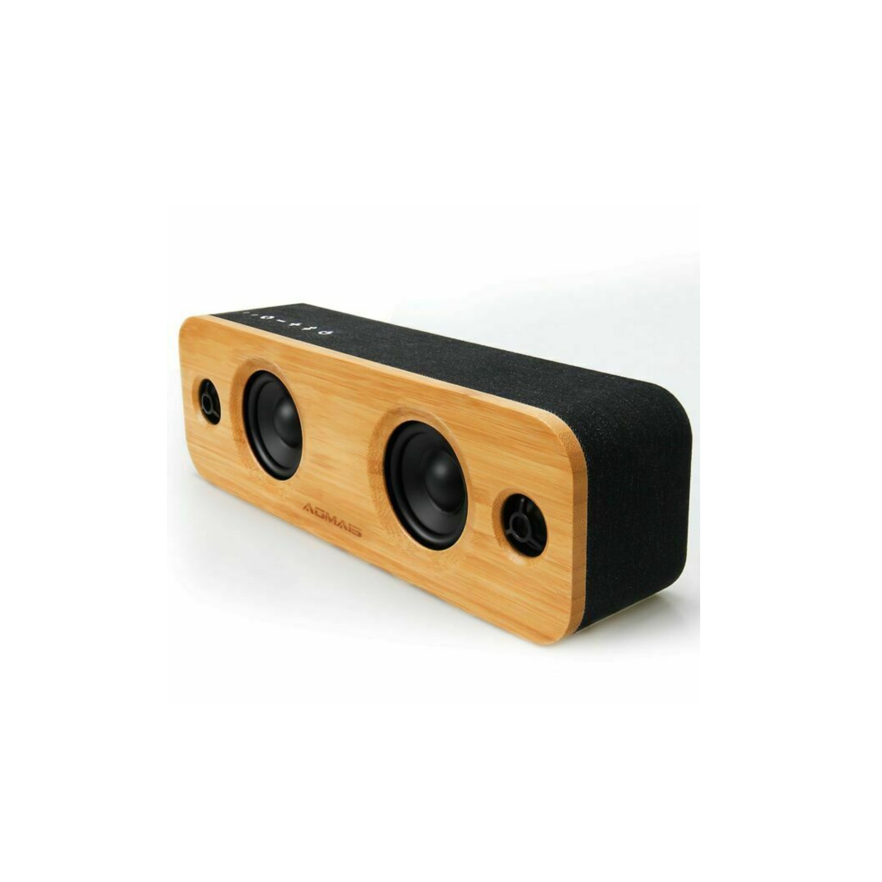 AOMAIS LIFE 30W Bluetooth Speakers, Loud Bamboo Wood Home Audio Wireless Speaker with Super Bass