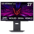LG 27GX700A-B 27" QHD (2560x1440) 280Hz 0.03ms OLED G-Sync Monitor, Black (Certified Refurbished)