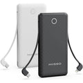 MIISSO 10K95 10000mAh 4-Port Power Bank, Black & White