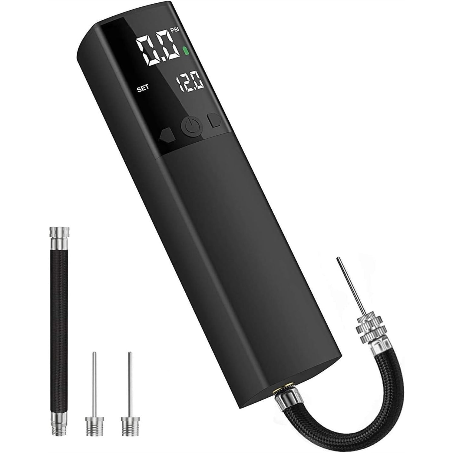 Pumteck Electric Ball Pump, Smart Air Pump Portable Fast Ball Inflatio, Black