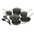 Cuisinart Advantage® Pro Dishwasher Safe Hard Anodized Cookware 12-Piece Set, DS92-12, Black (New Open Box)