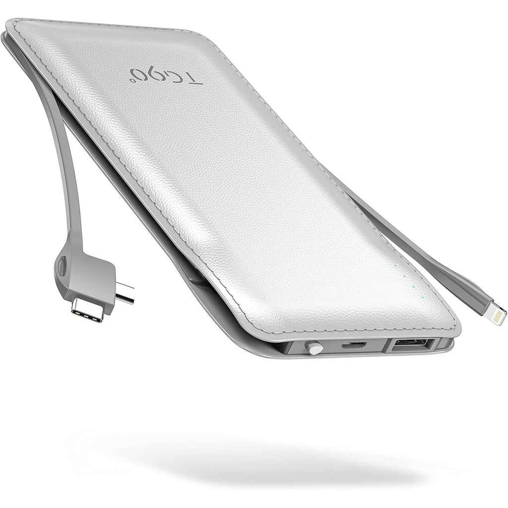 TG90° A-10K53 10000mAh 2-Port Power Bank, White