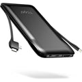 TG90° A-10K53 1000mAh 2-Port Power Bank, Black