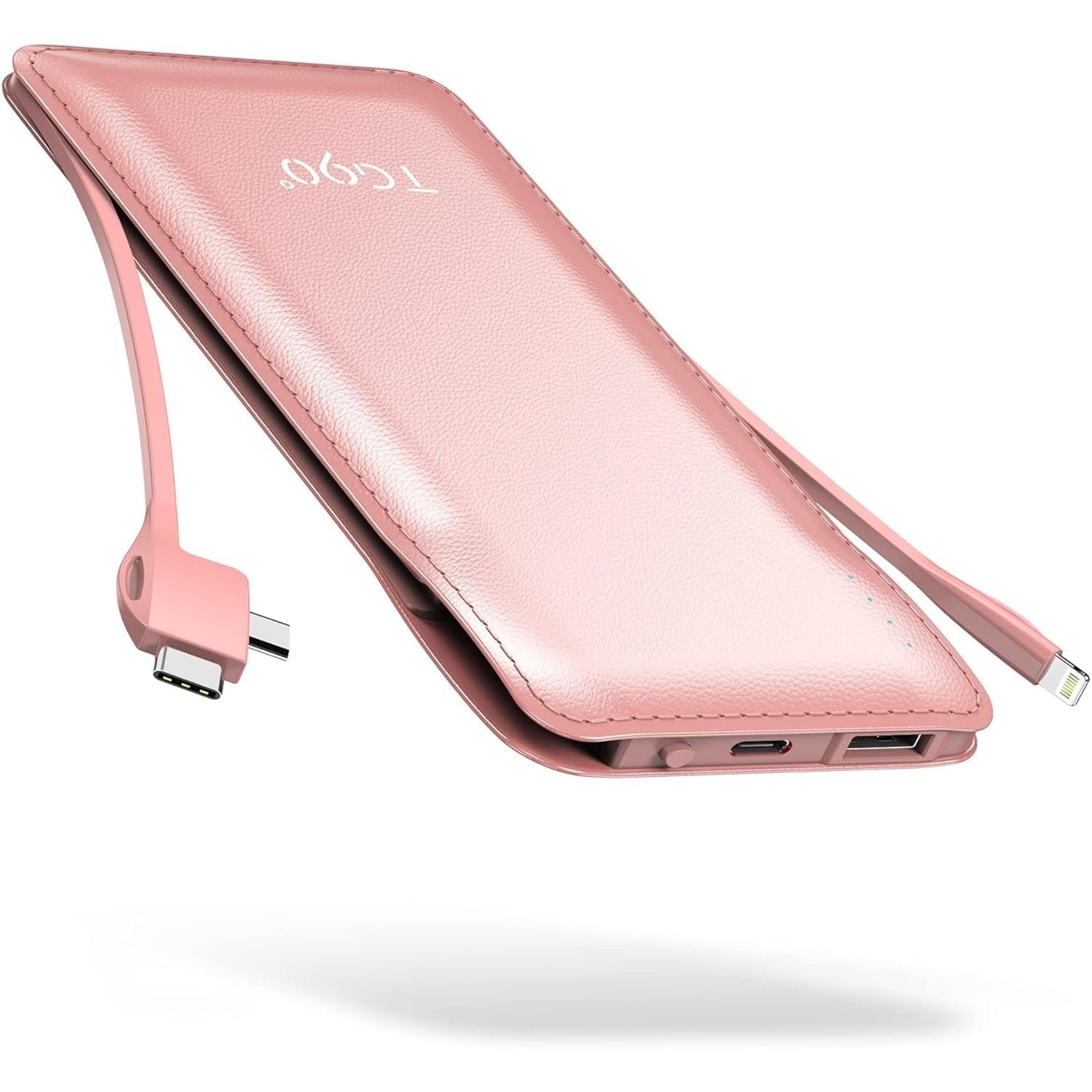 TG90° A-10K53 10000mAh 2-Port Power Bank, Pink