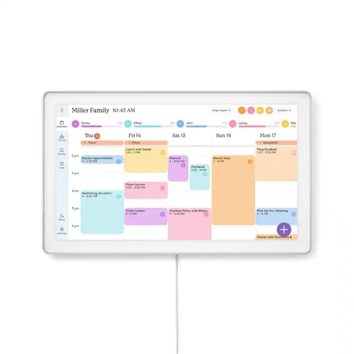 Skylight 272BGa Calendar Max: 27 inch Touchscreen Smart Calendar and Family Organizer, Aluminum