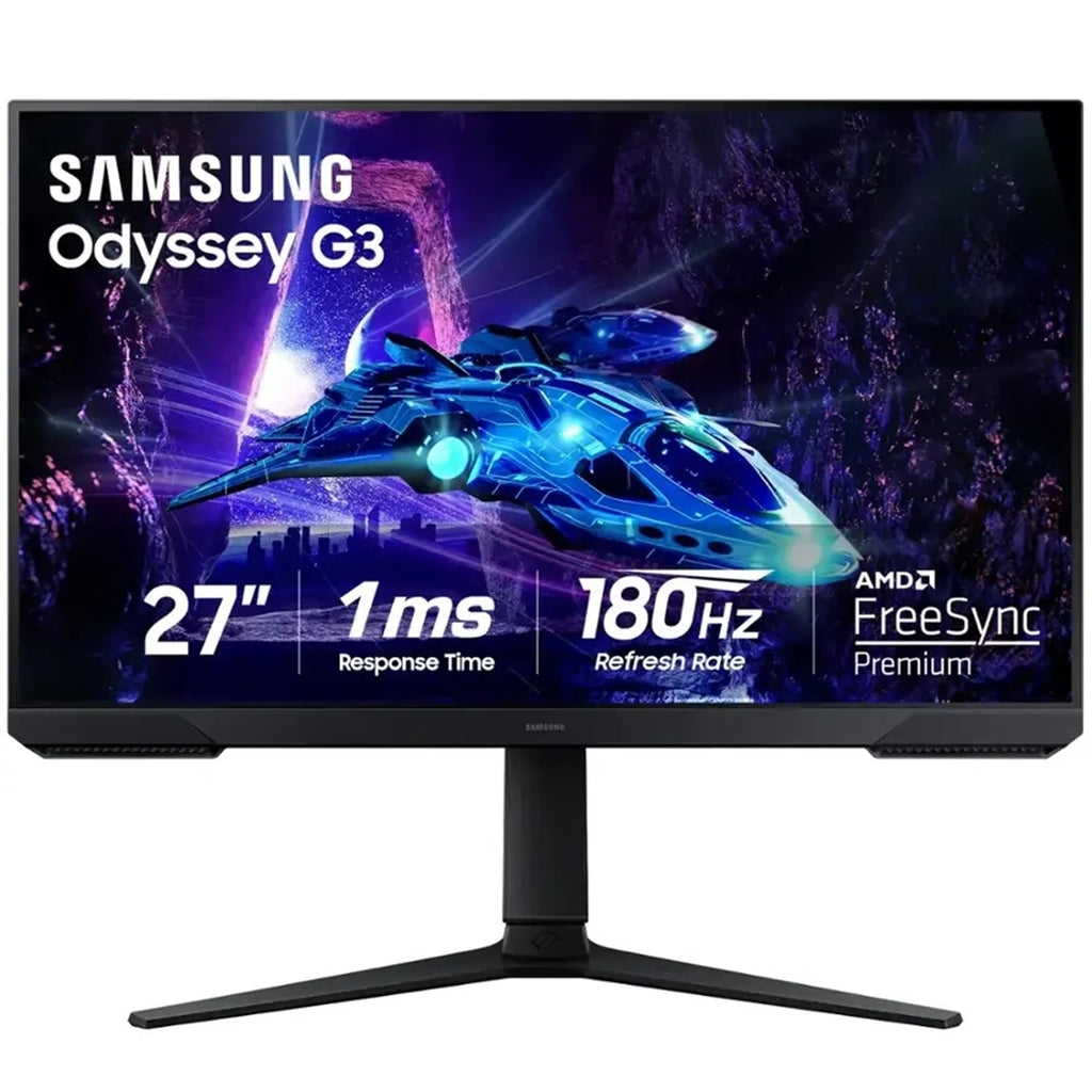 Samsung G30D 27" Full HD (1920x1080) 180Hz 1ms LED FreeSync Monitor, Black (Certified Refurbished)