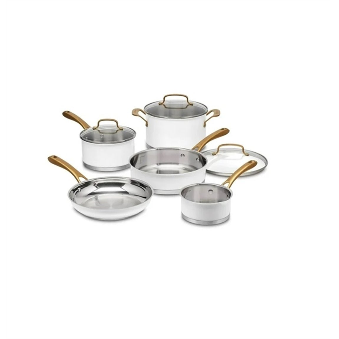 Cuisinart Classic 8pc Stainless Steel Cookware Set, Silver (New Open Box)