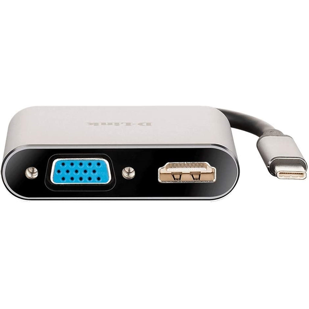 D-Link DUB-V210-US USB-C VGA Adapter Cable, Black