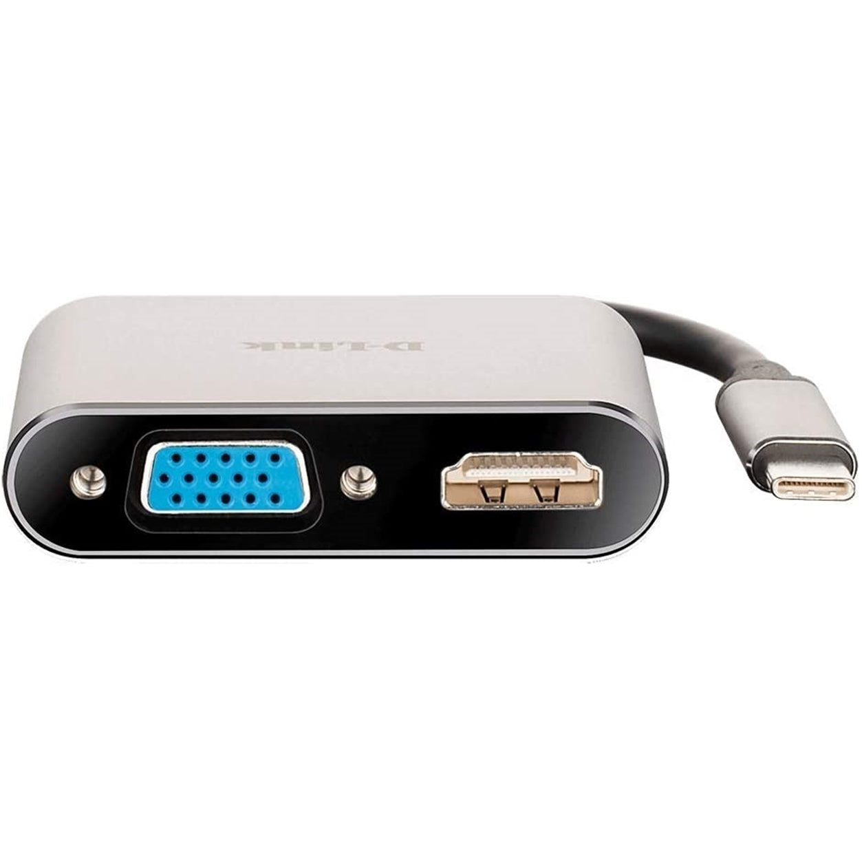 D-Link DUB-V210-US USB-C VGA Adapter Cable, Black