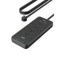 Anker A91921E4 12-Outlet 1800W 5 ft. Cord Power Strip, Black (Certified Refurbished)