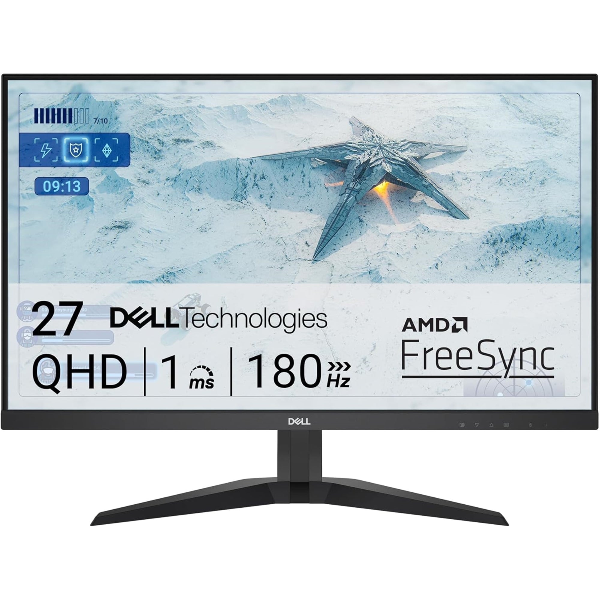 Dell G2725D 27" QHD (2560x1440) 180Hz 2ms IPS FreeSync Monitor, Black (Certified Refurbished)