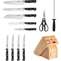 Cuisinart C77TR-12P3 12pc Black Triple Rivet Block Set, Silver (New Open Box)