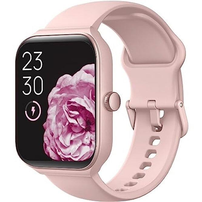 TOOBUR IDW16 Smart Watch 41mm Plastic Case with Silicone Sport Band, Pink