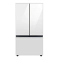Samsung - BESPOKE 30 cu. ft. 3-Door French Door Smart Refrigerator with Beverage Center -White Glass (New Open Box)
