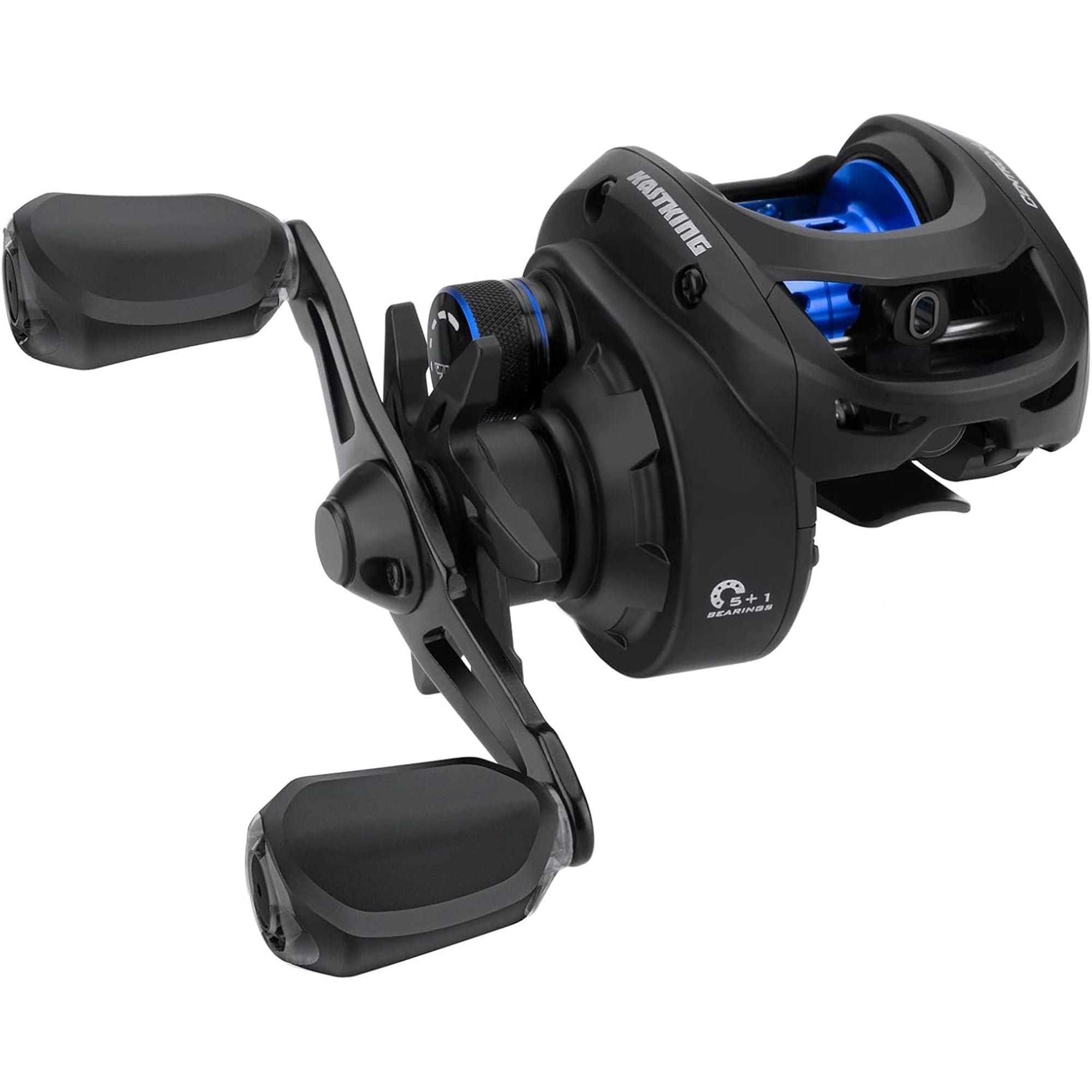 KastKing Right Baitcasting Fishing Reel 5+1Anti-Reverse Ball Bearings 7.1:1-Black