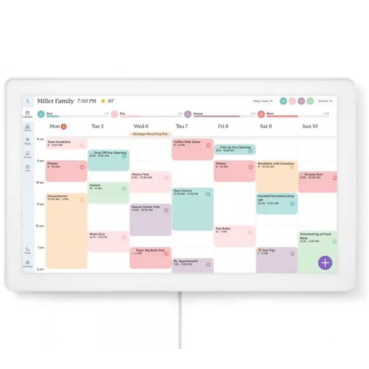 Skylight 270BGa Calendar Max: 27 inch Touchscreen Smart Calendar and Family Organizer - White