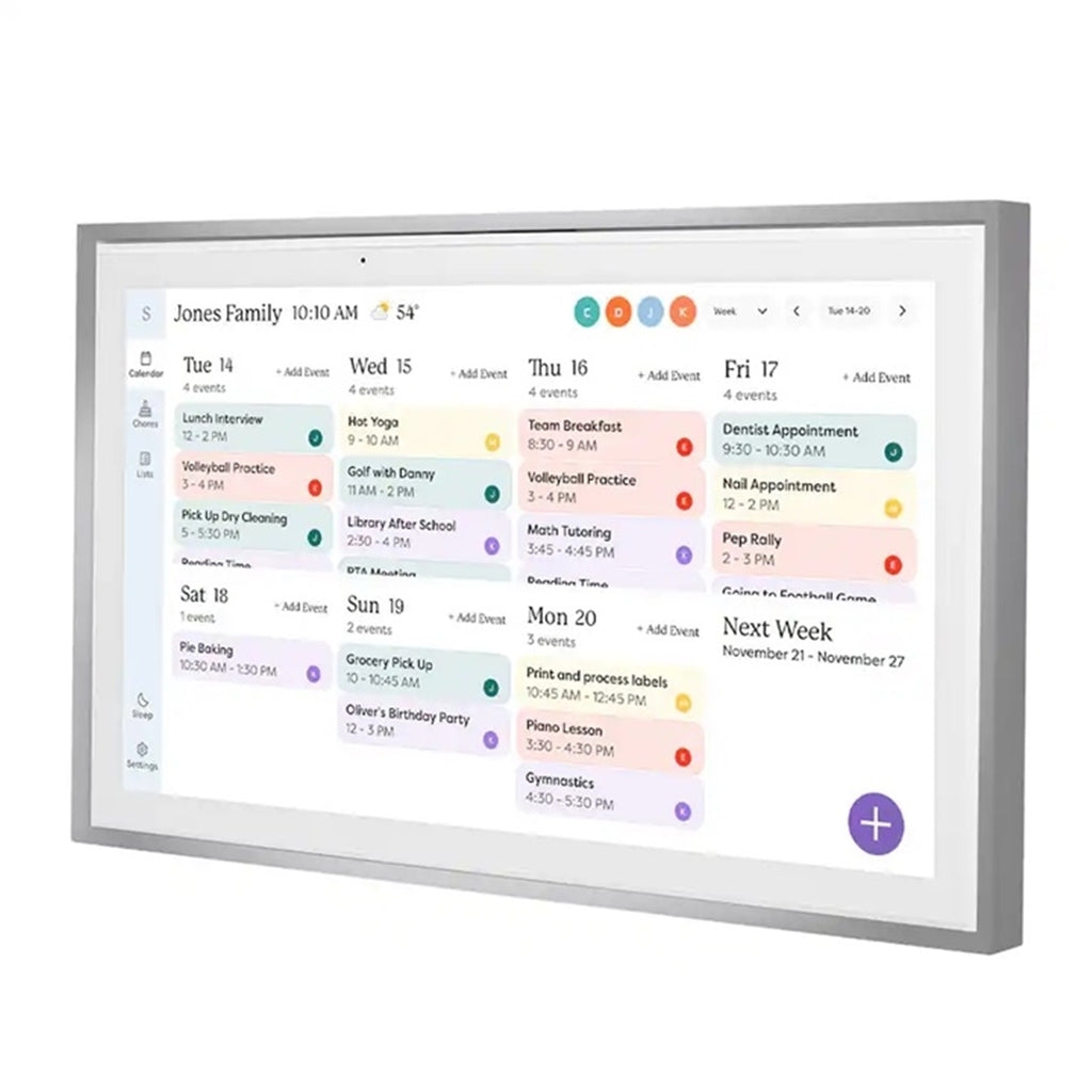 Skylight Calendar 150BECa 15 Inch Touchscreen Smart Calendar and Chore Chart - Silver
