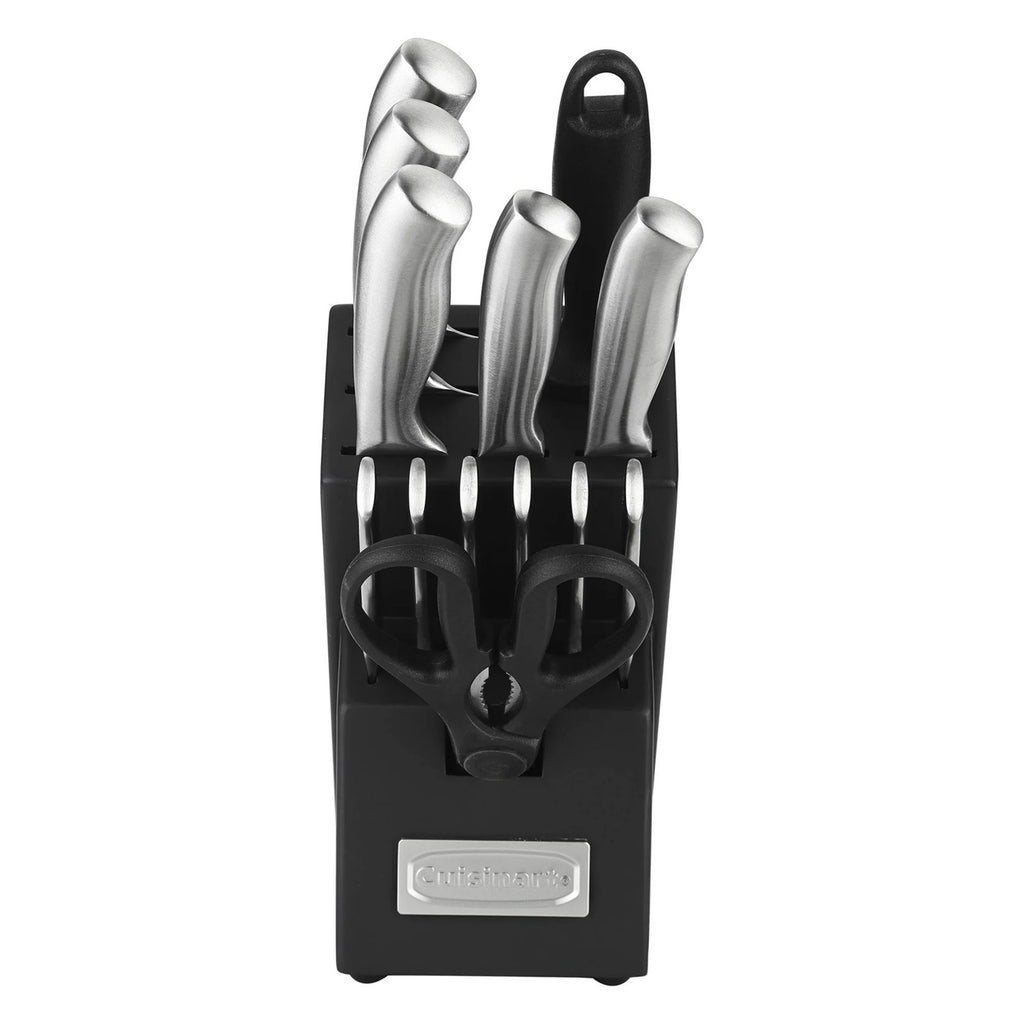 Cuisinart C77SS-14PW Stainless Steel 14-Piece Cultlery Block Set, Silver (New Open Box)