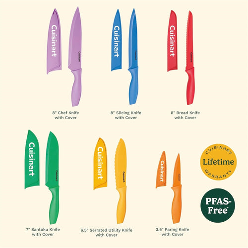 Cuisinart C55-01-12PCKS 3.5-inch Stainless Steel Bread Kitchen Knife, Multi (New Open Box)