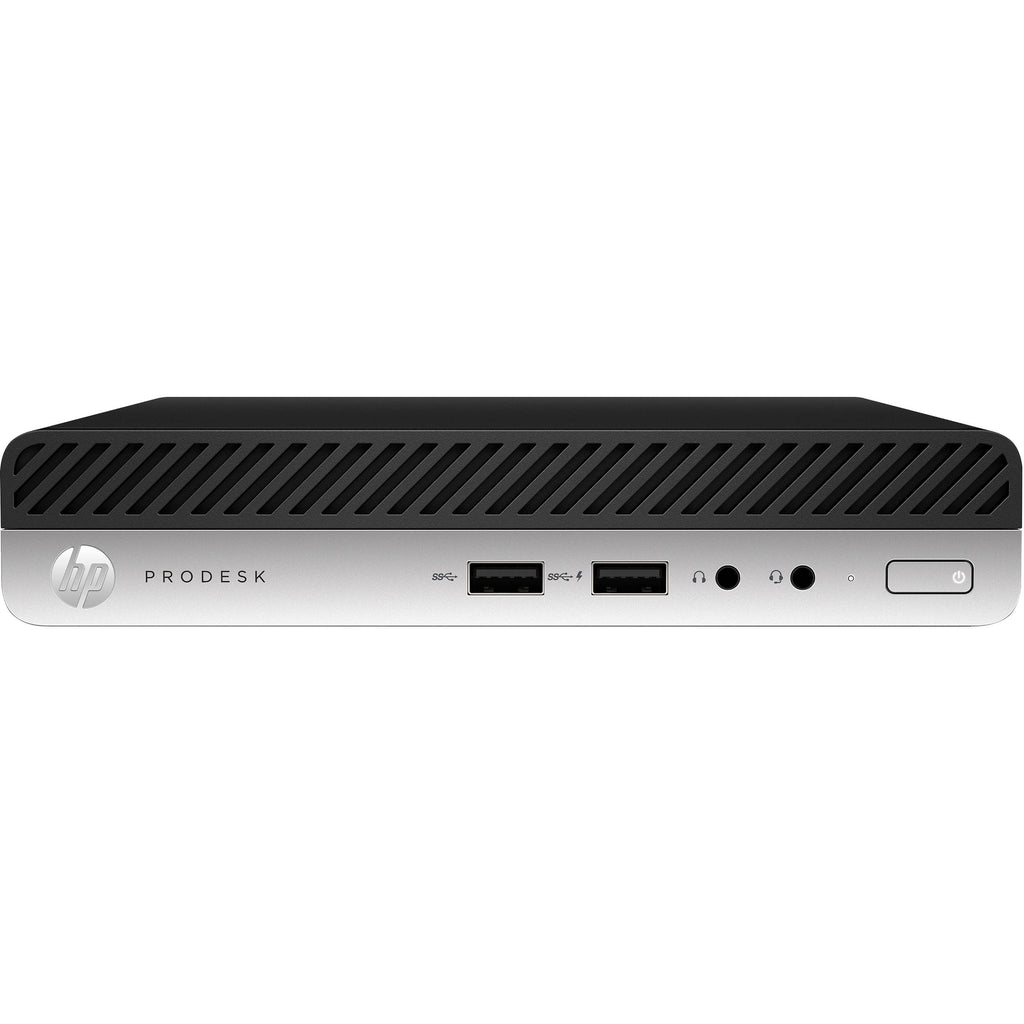 HP ProDesk 400 G5 Mini PC 4GB 500GB Core™ i5-9500T 2.2GHz Win10P, Black (New Open Box)