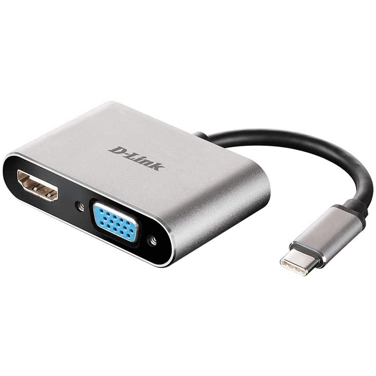 D-Link DUB-V210-US USB-C VGA Adapter Cable, Black