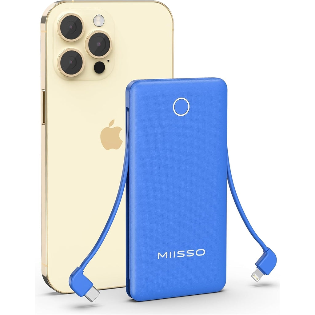 MIISSO 10K95 10000mAh 4-Port Power Bank, Blue