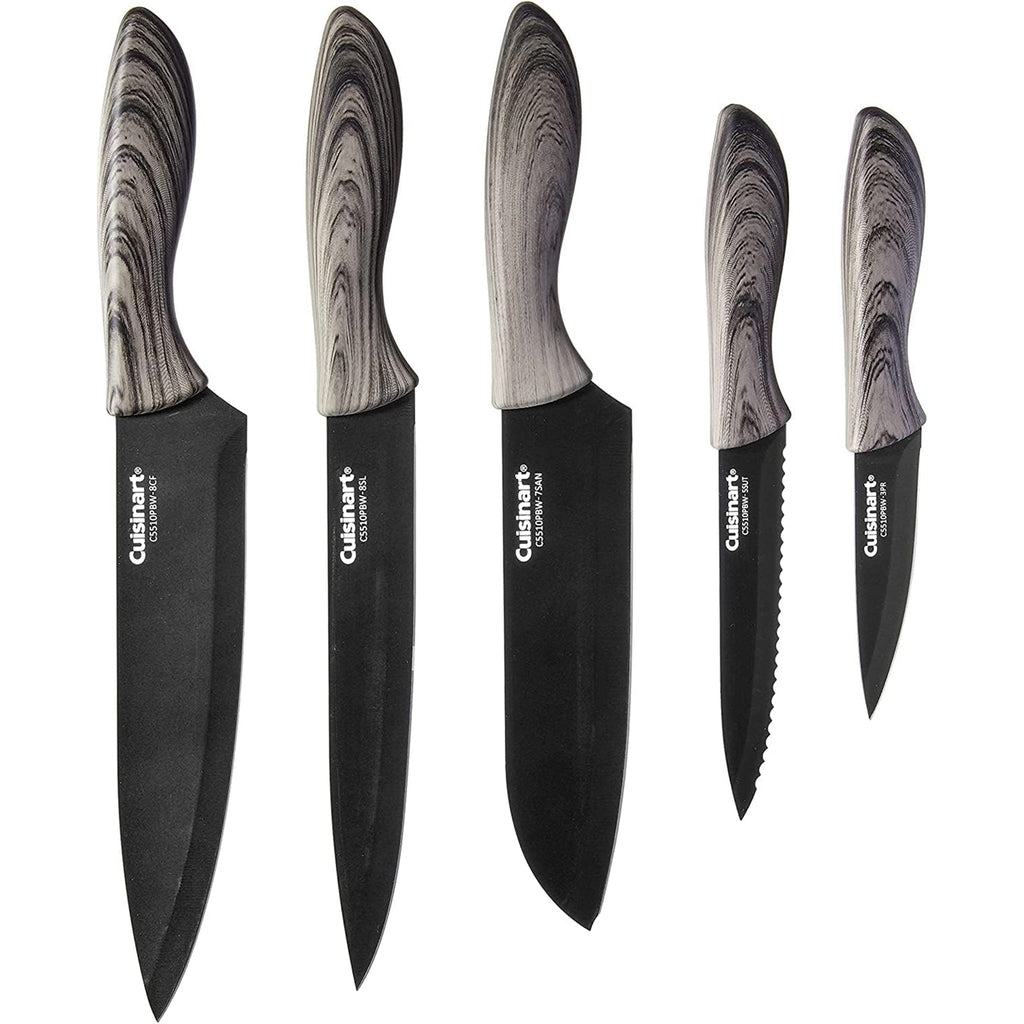 Cuisinart C55-10PBO 8-inch Stainless Steel Steak Kitchen Knife, Black (New Open Box)