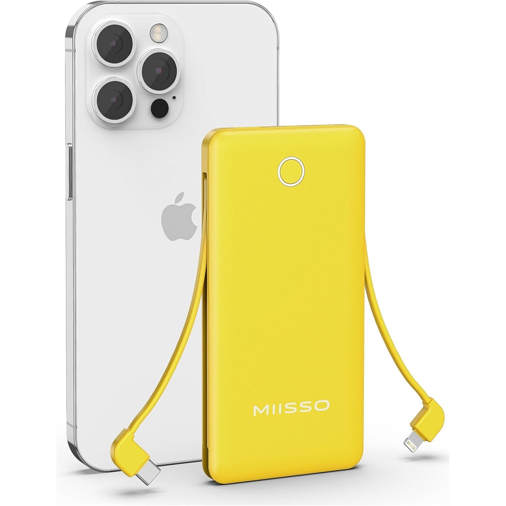 MIISSO 10K95 10000mAh 4-Port Power Bank, Yellow