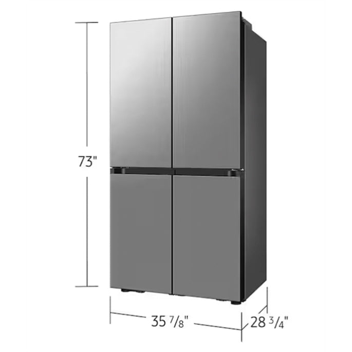 SAMSUNG RF23B7671SR Bespoke AI 4-Door Flex Beverage Center™ | Dual Ice Maker Flex Zone Counter Depth (New Open Box)