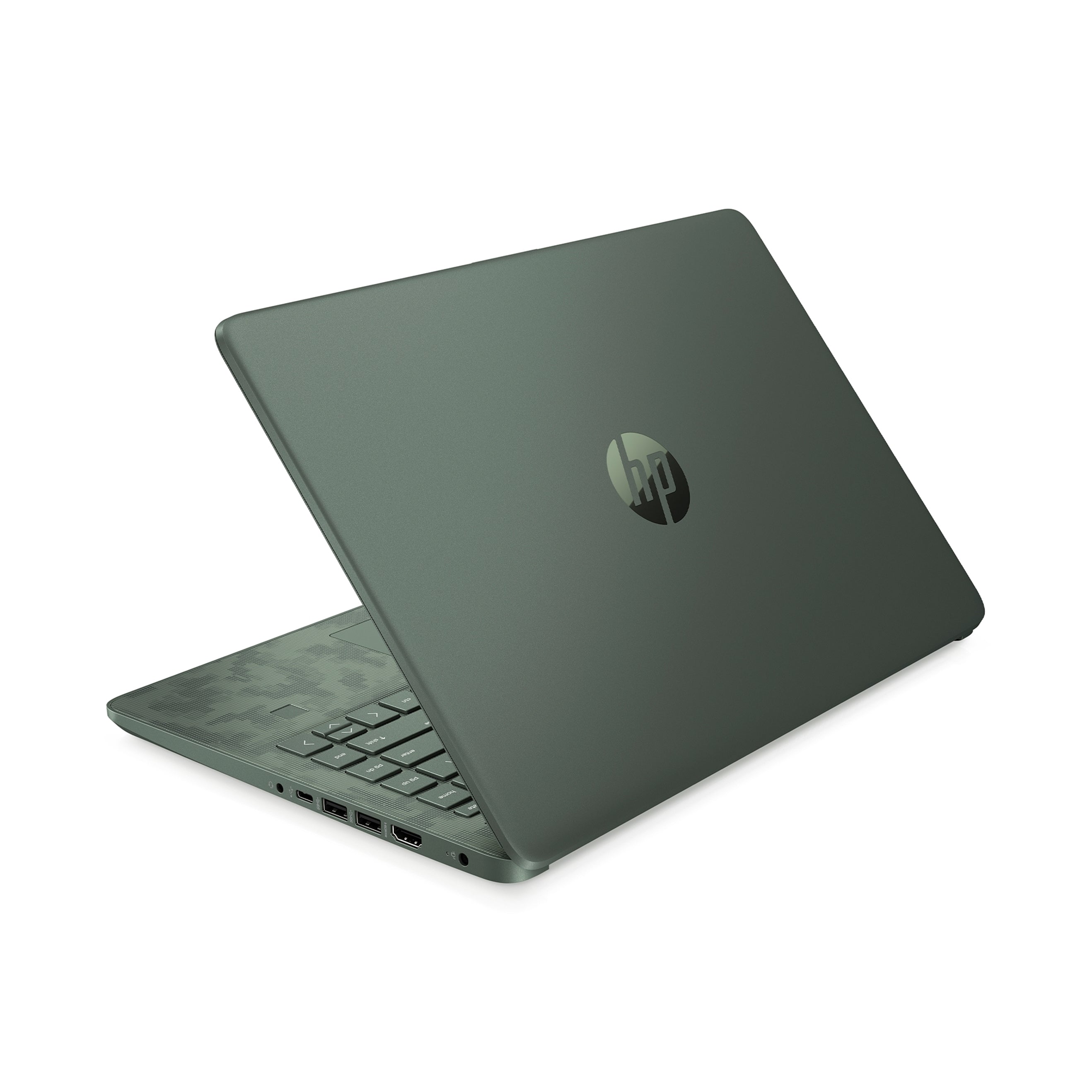 HP 14-DQ1089 Camo Design 14" 8GB 256GB X2 1.2GHz Win10, Aspen Green Camo  (Certified Refurbished)