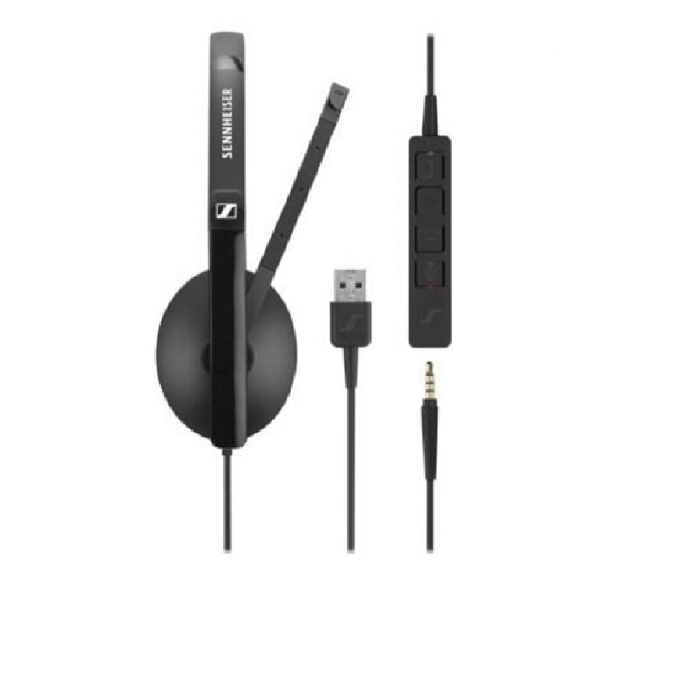Ultimo 102R Usb Chat Headset Single Ear With Microphone, Black (Certified Refurbished)
