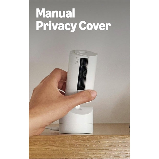 Ring Pan-Tilt Indoor Cam (newest model) 360° pan coverage, HD video White (Wired)