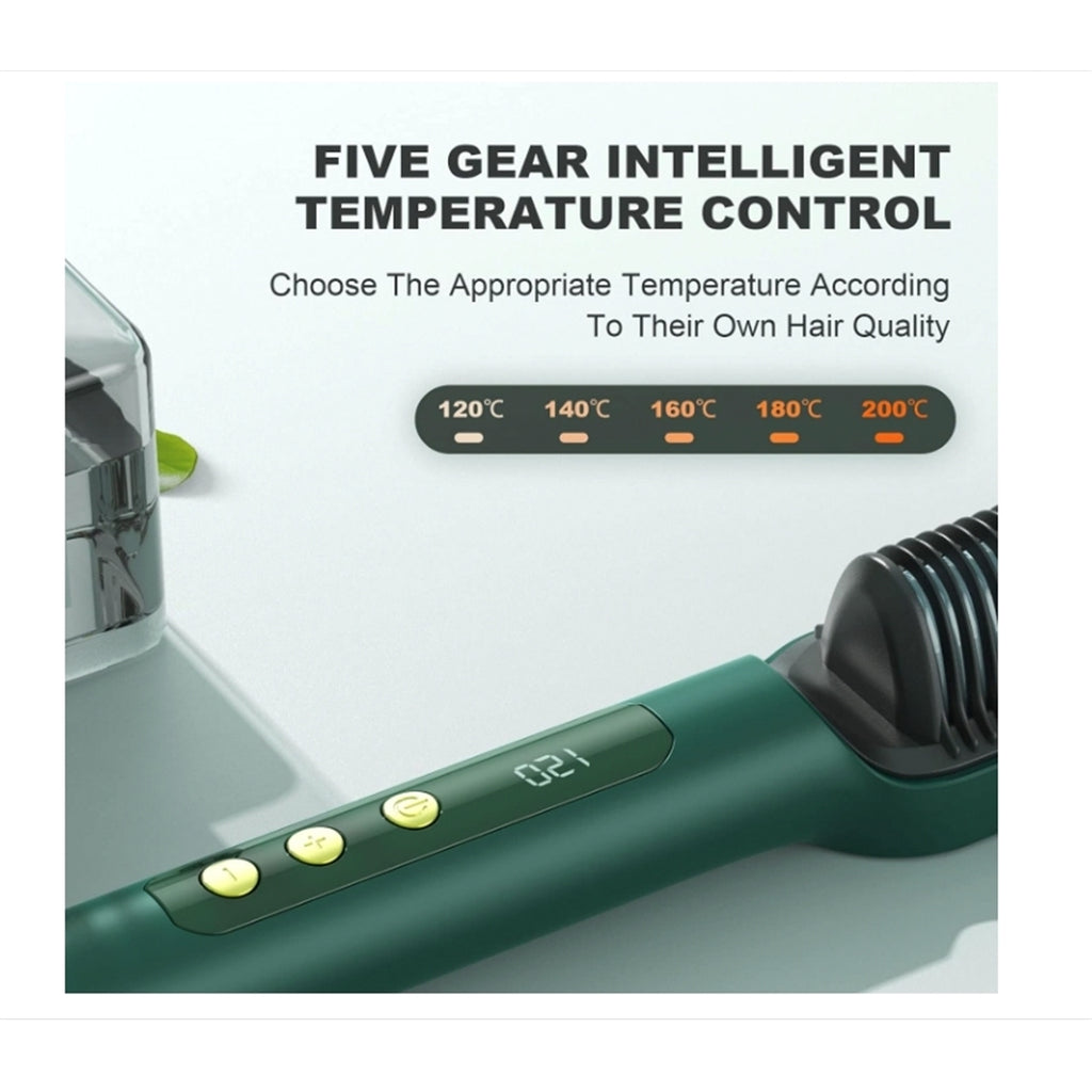 Mudiiltha Hair Straightening Brush,Negative Ion Straightening Brush