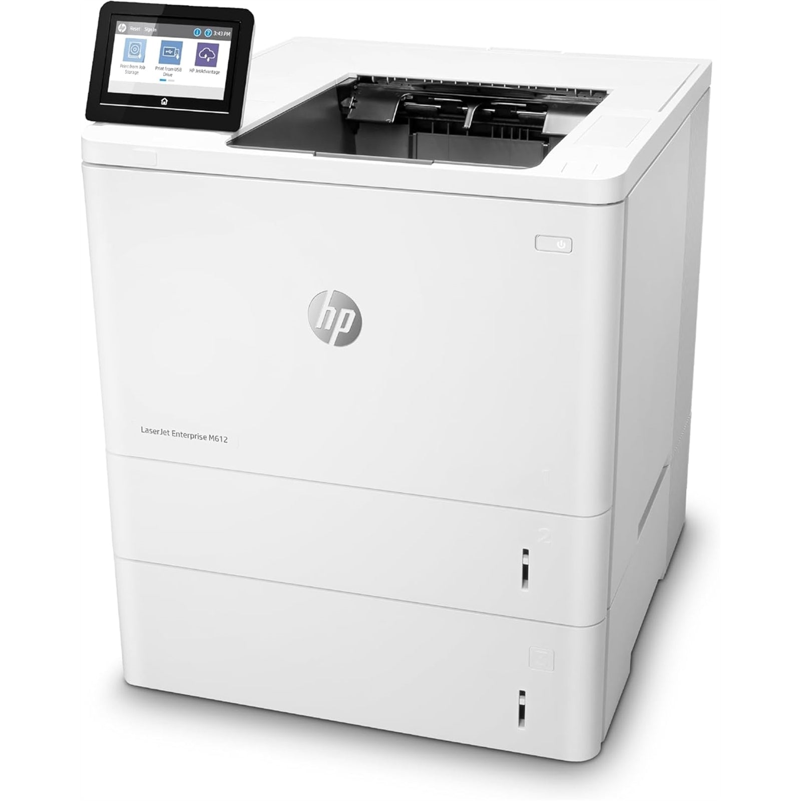 HP LaserJet Enterprise M612x Wireless Color Laser Printer, White (New Open Box)