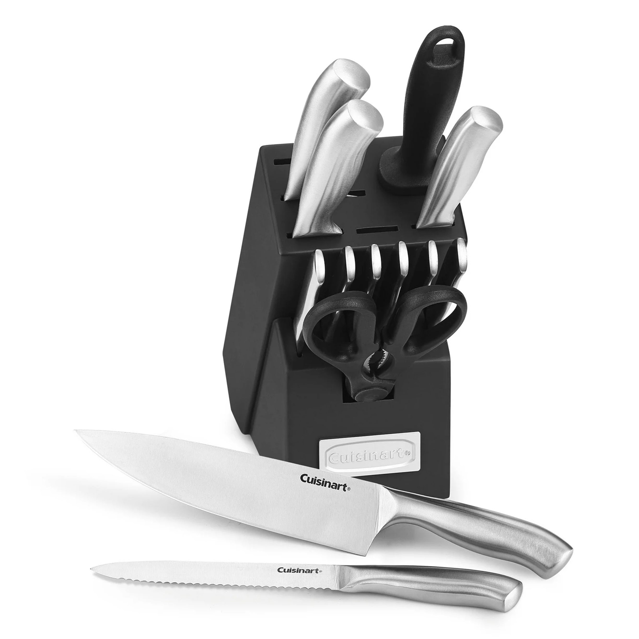 Cuisinart C77SS-14PW Stainless Steel 14-Piece Cultlery Block Set, Silver (New Open Box)